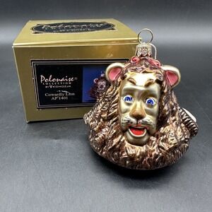 KURT ADLER POLONAISE WIZARD OF OZ COLLECTION COWARDLY LION ORNAMENT AP 1401 3.5"